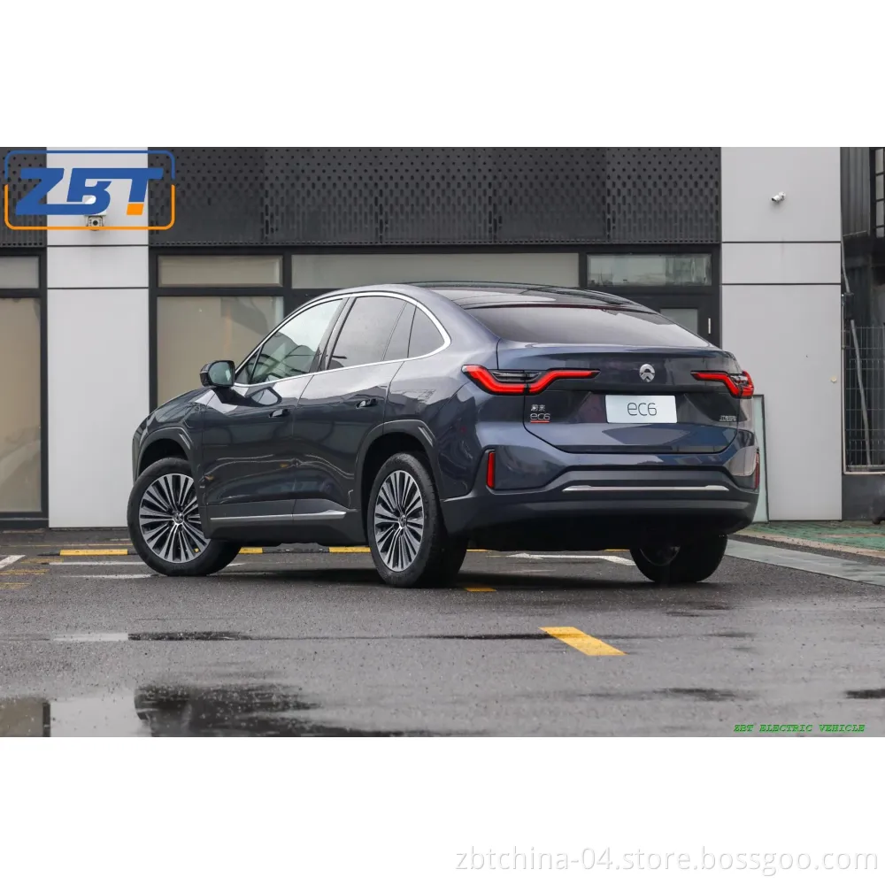 Cheap Price Green EV 5 Doors 5 Seats Auto Nio Ec6 Electric Private Car Long Range Nedc SUV Automobile with 4G Internet